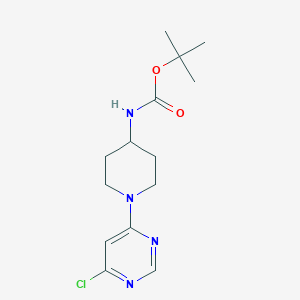 molecular formula C14H21ClN4O2 B1500691 tert-Butyl (1-(6-chloropyrimidin-4-yl)piperidin-4-yl)carbamate CAS No. 596817-50-4