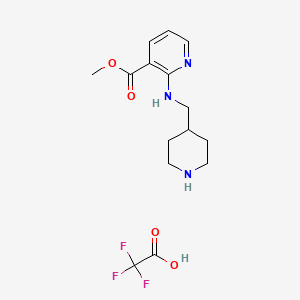 molecular formula C15H20F3N3O4 B1500708 Methyl 2-((piperidin-4-ylmethyl)amino)nicotinate 2,2,2-trifluoroacetate CAS No. 1185317-13-8