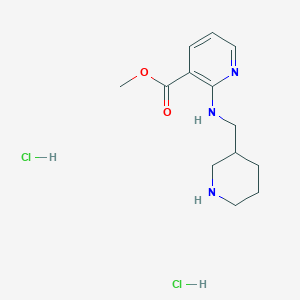 molecular formula C13H21Cl2N3O2 B1500710 Methyl 2-((piperidin-3-ylmethyl)amino)nicotinate dihydrochloride CAS No. 1185308-09-1