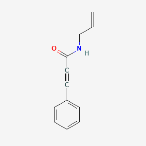 molecular formula C12H11NO B15007172 3-phenyl-N-(prop-2-en-1-yl)prop-2-ynamide 