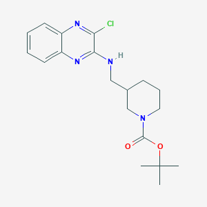 molecular formula C19H25ClN4O2 B1500729 tert-Butyl 3-(((3-chloroquinoxalin-2-yl)amino)methyl)piperidine-1-carboxylate CAS No. 939986-06-8