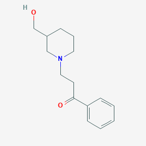 molecular formula C15H21NO2 B1500749 3-(3-(Hydroxymethyl)piperidin-1-yl)-1-phenylpropan-1-one CAS No. 1146080-19-4