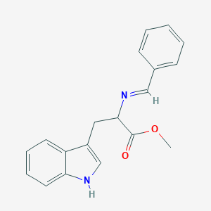 molecular formula C19H18N2O2 B015008 D,L-TRYPTOPHAN METHYL ESTER, BENZALDIMINE CAS No. 19779-75-0
