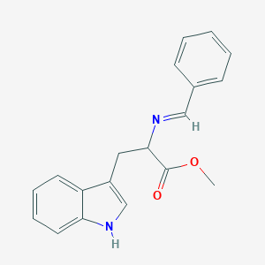 molecular formula C19H18N2O2 B015008 methyl 3-(1H-indol-3-yl)-2-[(phenylmethylene)amino]propanoate CAS No. 19779-75-0