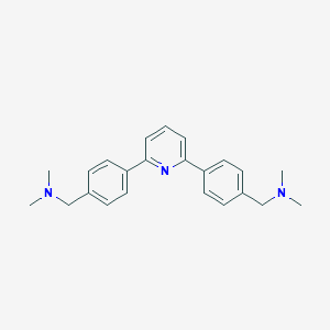 molecular formula C23H27N3 B150092 2,6-Bis(4-(2-(dimethylamino)methyl)phenyl)pyridine CAS No. 129224-75-5