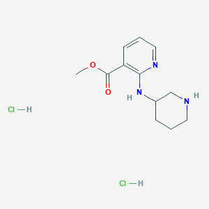 molecular formula C12H19Cl2N3O2 B1500921 Methyl 2-(piperidin-3-ylamino)nicotinate dihydrochloride CAS No. 1185307-66-7