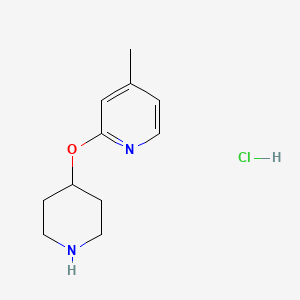 4-Methyl-2-(piperidin-4-yloxy)pyridine hydrochloride