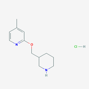 4-Methyl-2-(piperidin-3-ylmethoxy)-pyridine hydrochloride