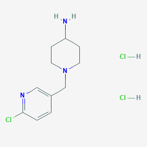 1-(6-Chloro-pyridin-3-ylmethyl)-piperidin-4-ylamine dihydrochloride