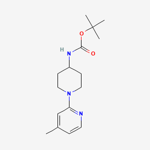 (4'-Methyl-3,4,5,6-tetrahydro-2H-[1,2']bipyridinyl-4-yl)-carbamic acid tert-butyl ester