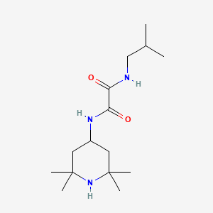 molecular formula C15H29N3O2 B15009655 N-(2-methylpropyl)-N'-(2,2,6,6-tetramethylpiperidin-4-yl)ethanediamide 