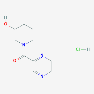 (3-Hydroxy-piperidin-1-yl)-pyrazin-2-yl-methanone hydrochloride