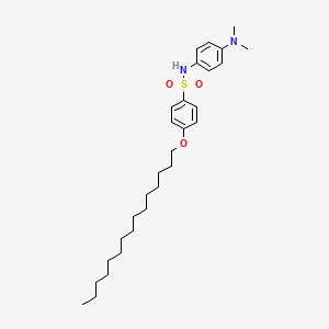 molecular formula C29H46N2O3S B15009687 N-[4-(dimethylamino)phenyl]-4-(pentadecyloxy)benzenesulfonamide 