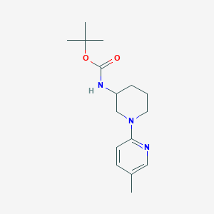 (5'-Methyl-3,4,5,6-tetrahydro-2H-[1,2']bipyridinyl-3-yl)-carbamic acid tert-butyl ester