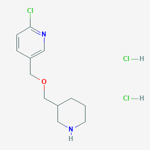 2-Chloro-5-(piperidin-3-ylmethoxymethyl)-pyridine dihydrochloride