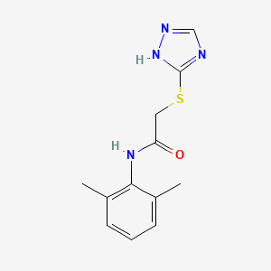 molecular formula C12H14N4OS B15010037 N-(2,6-dimethylphenyl)-2-(4H-1,2,4-triazol-3-ylsulfanyl)acetamide 