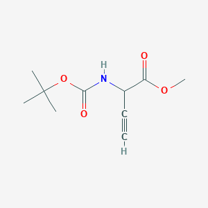 2-[[(1,1-dimethylethoxy)carbonyl]amino]-3-Butynoic acid methyl ester
