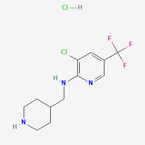 (3-Chloro-5-trifluoromethyl-pyridin-2-yl)-piperidin-4-ylmethyl-amine hydrochloride