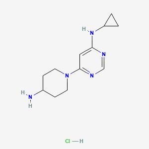 6-(4-Aminopiperidin-1-yl)-N-cyclopropylpyrimidin-4-amine hydrochloride