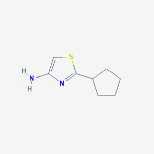 molecular formula C8H12N2S B1501048 2-Cyclopentylthiazol-4-amine CAS No. 906670-47-1