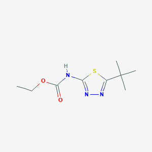 molecular formula C9H15N3O2S B15011360 ethyl N-(5-tert-butyl-1,3,4-thiadiazol-2-yl)carbamate 