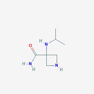 molecular formula C7H15N3O B1501148 3-(Isopropylamino)azetidine-3-carboxamide 