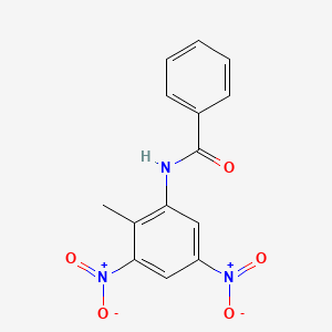 molecular formula C14H11N3O5 B15011496 N-(2-methyl-3,5-dinitrophenyl)benzamide 