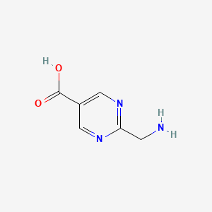 B1501161 2-(Aminomethyl)pyrimidine-5-carboxylic acid CAS No. 76196-78-6