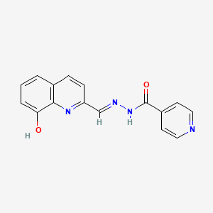 molecular formula C16H12N4O2 B15011732 N'-[(E)-(8-hydroxyquinolin-2-yl)methylidene]pyridine-4-carbohydrazide 