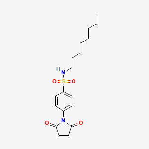molecular formula C18H26N2O4S B15012443 4-(2,5-dioxopyrrolidin-1-yl)-N-octylbenzenesulfonamide 