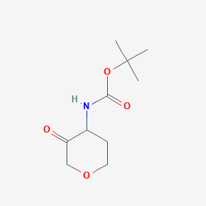 molecular formula C10H17NO4 B1501255 tert-Butyl (3-oxotetrahydro-2H-pyran-4-yl)carbamate 