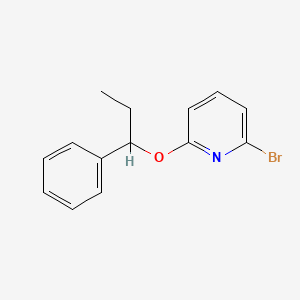 molecular formula C14H14BrNO B1501261 2-Bromo-6-(1-phenylpropoxy)pyridine CAS No. 1146079-97-1