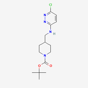 molecular formula C15H23ClN4O2 B1501265 tert-Butyl 4-(((6-chloropyridazin-3-yl)amino)methyl)piperidine-1-carboxylate CAS No. 544696-24-4
