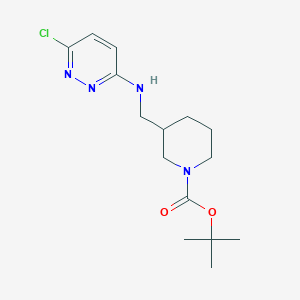 molecular formula C15H23ClN4O2 B1501281 tert-Butyl 3-(((6-chloropyridazin-3-yl)amino)methyl)piperidine-1-carboxylate CAS No. 1065485-12-2