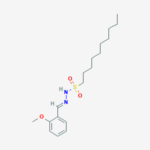 molecular formula C18H30N2O3S B15012883 N'-[(E)-(2-methoxyphenyl)methylidene]decane-1-sulfonohydrazide 