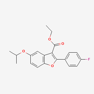 molecular formula C20H19FO4 B1501326 Ethyl 2-(4-fluorophenyl)-5-isopropoxybenzofuran-3-carboxylate CAS No. 691856-87-8