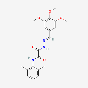 molecular formula C20H23N3O5 B15013276 N-(2,6-dimethylphenyl)-2-oxo-2-[(2E)-2-(3,4,5-trimethoxybenzylidene)hydrazinyl]acetamide 