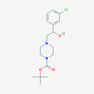 molecular formula C17H25ClN2O3 B1501333 tert-Butyl 4-(2-(3-chlorophenyl)-2-hydroxyethyl)piperazine-1-carboxylate CAS No. 1146080-16-1