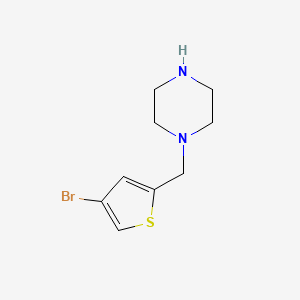 molecular formula C9H13BrN2S B1501341 1-((4-Bromothiophen-2-yl)methyl)piperazine CAS No. 1177272-46-6
