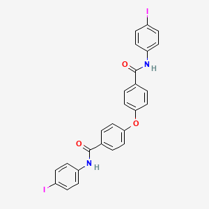 molecular formula C26H18I2N2O3 B15013470 N-(4-Iodophenyl)-4-{4-[(4-iodophenyl)carbamoyl]phenoxy}benzamide 