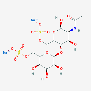 molecular formula C14H23NNa2O17S2 B1501355 disodium;[(3R,4S,5S,6S)-6-[(3S,4R,5S,6R)-5-acetamido-4,6-dihydroxy-2-(sulfonatooxymethyl)oxan-3-yl]oxy-3,4,5-trihydroxyoxan-2-yl]methyl sulfate 