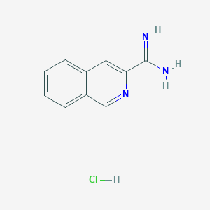 molecular formula C10H10ClN3 B1501371 Isoquinoline-3-carboximidamide hydrochloride CAS No. 1179362-42-5