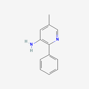 molecular formula C12H12N2 B1501397 5-Methyl-2-phenylpyridin-3-amine 