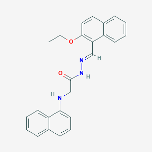 molecular formula C25H23N3O2 B15014061 N'-[(E)-(2-Ethoxynaphthalen-1-YL)methylidene]-2-[(naphthalen-1-YL)amino]acetohydrazide 