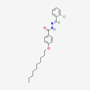 molecular formula C24H31ClN2O2 B15014159 N'-[(E)-(2-chlorophenyl)methylidene]-4-(decyloxy)benzohydrazide 