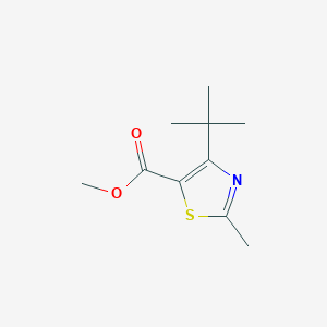 molecular formula C10H15NO2S B1501416 METHYL 4-TERT-BUTYL-2-METHYLTHIAZOLE-5-CARBOXYLATE CAS No. 1072944-46-7