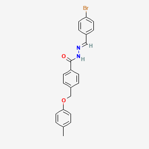 molecular formula C22H19BrN2O2 B15014255 N'-[(E)-(4-bromophenyl)methylidene]-4-[(4-methylphenoxy)methyl]benzohydrazide 