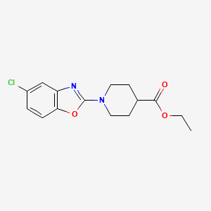 molecular formula C15H17ClN2O3 B1501428 Ethyl 1-(5-chlorobenzo[d]oxazol-2-yl)piperidine-4-carboxylate CAS No. 1193386-52-5