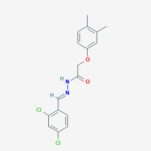 molecular formula C17H16Cl2N2O2 B15014321 N'-[(E)-(2,4-dichlorophenyl)methylidene]-2-(3,4-dimethylphenoxy)acetohydrazide 