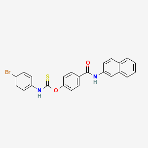 molecular formula C24H17BrN2O2S B15014326 O-[4-(naphthalen-2-ylcarbamoyl)phenyl] (4-bromophenyl)carbamothioate 